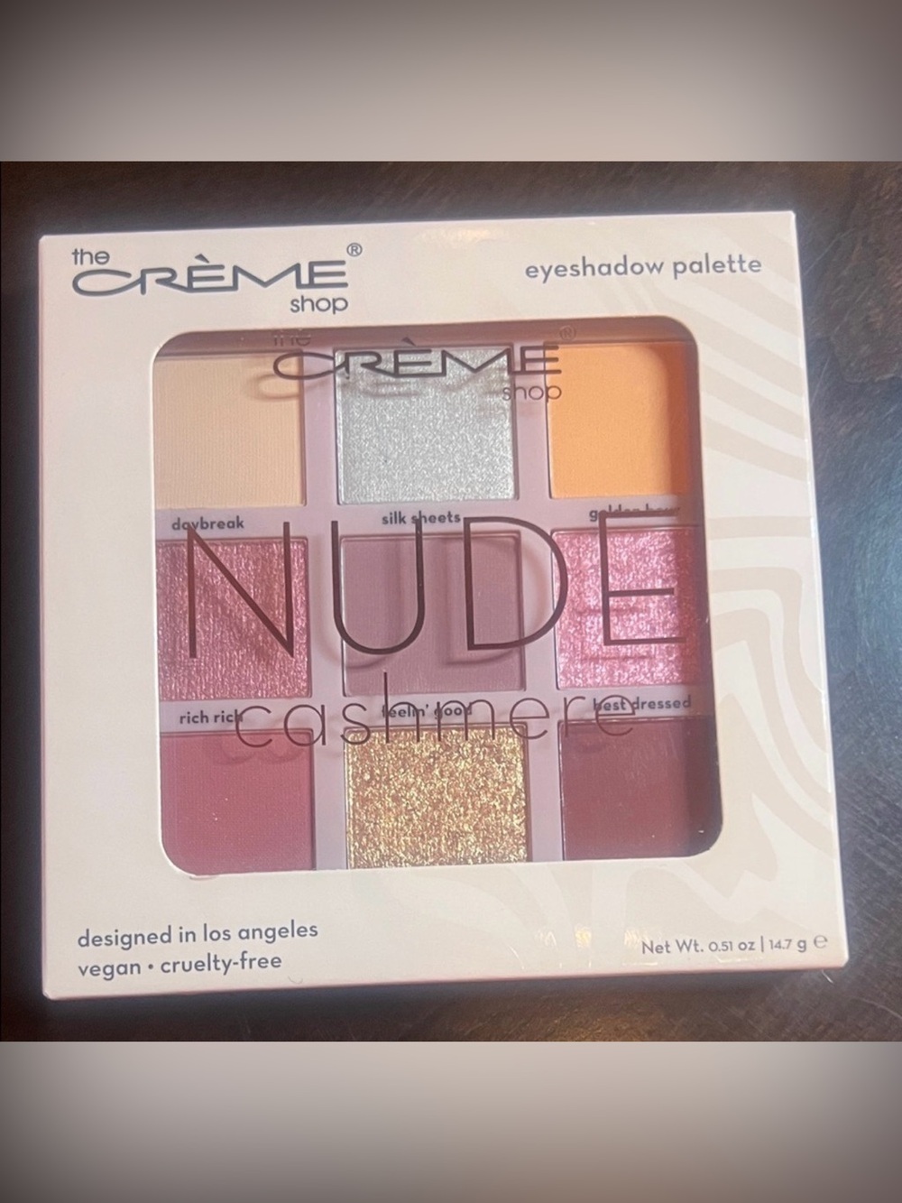 S The Crème Shop Nude Cashmere Eyeshadow Palette - Pink & Gold Tones